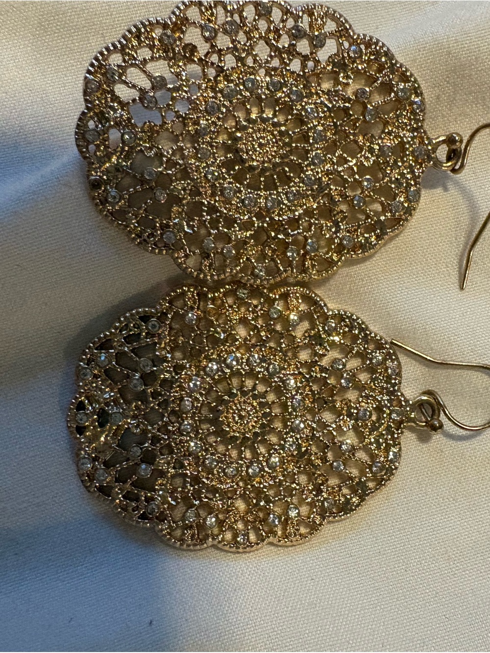 Gold Filigree Drop Earrings - Elegant Women’s Jewelry